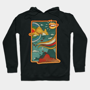 Sunshine Smile Abstract Hoodie